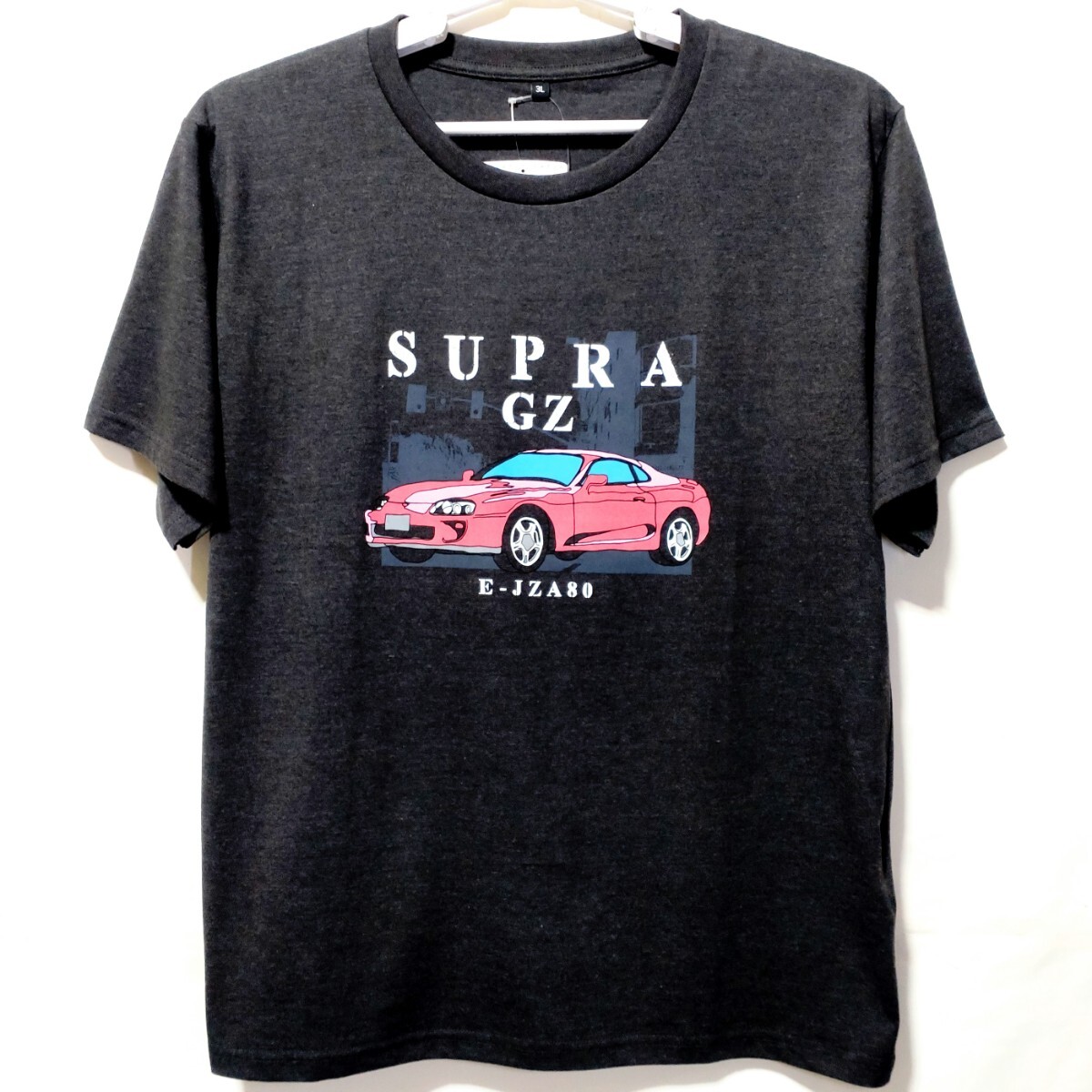 特価/未使用【サイズ=3L(2XL)】TOYOTA/SUPRA GZ/トヨタ/スープラ/メンズ/半袖/Tシャツ/胸囲=112~120cm/charcoal拍卖