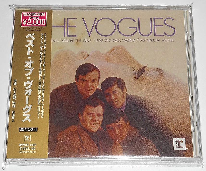 1997年盤『THE BEST OF THE VOGUES ザ・ヴォーグス』山下達郎氏選曲のベスト★MOR ソフト・ロック★ビューティフル・ハーモニーコーラス拍卖