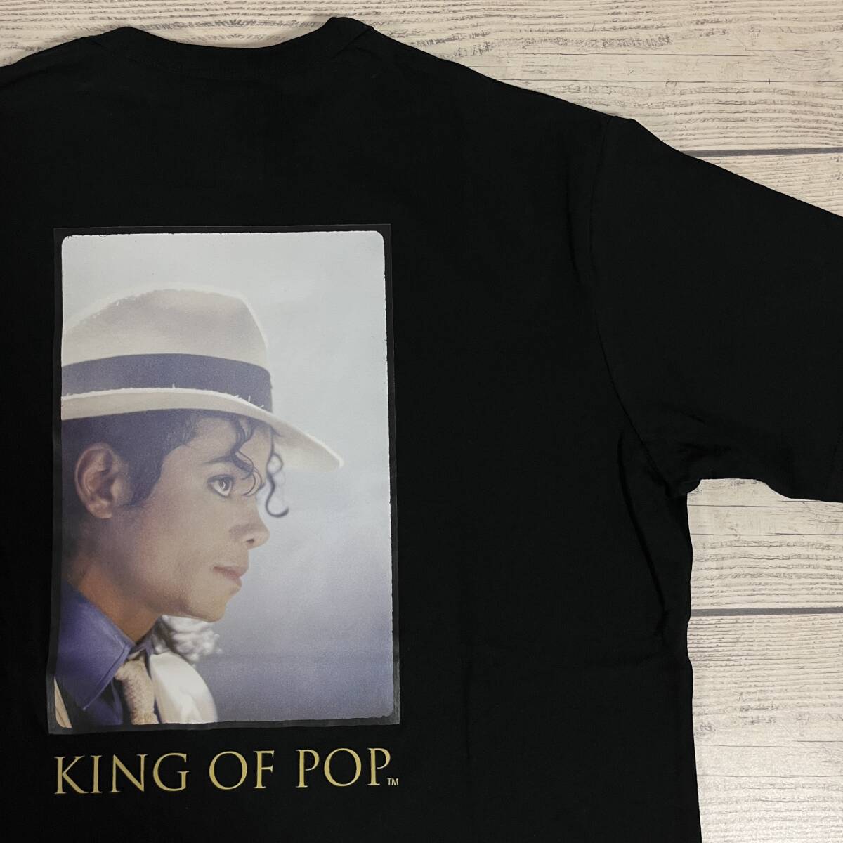 ★ Michael Jackson (マイケル・ジャクソン) ★ LLサイズ 半袖Tシャツ 黒色 キングオブポップ ムーンウォーク (タグ付き新品未着用)拍卖