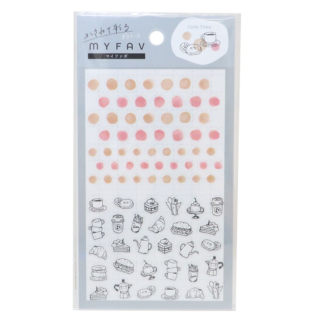 シールシート MYFAV かさねて彩るデコシール カフェタイム拍卖