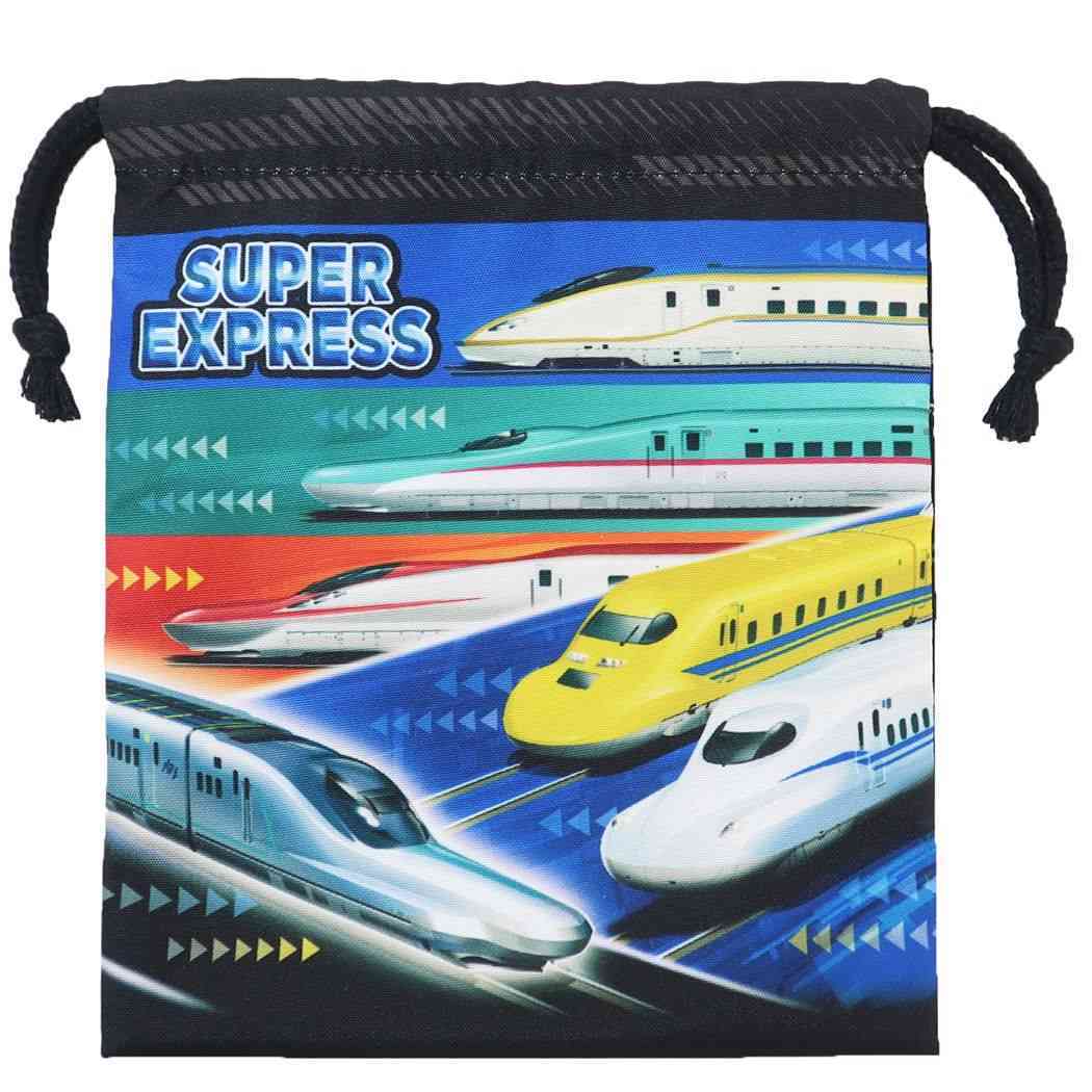 スーパーエクスプレス キャラクター 巾着袋 きんちゃくポーチS 新入学 鉄道拍卖