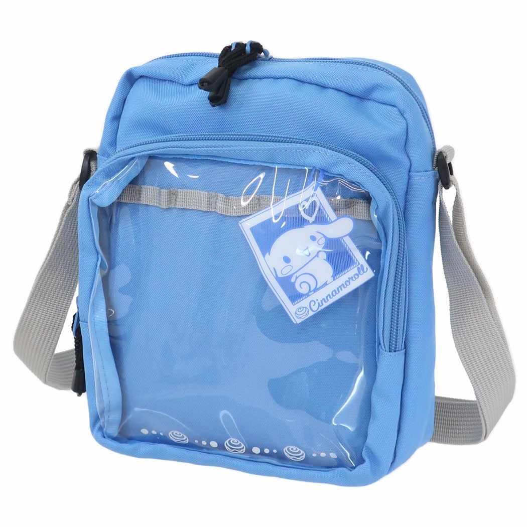シナモロール グッズ 子供用斜め掛けかばん サンリオ キャラクター クリアポケットショルダーバッグ拍卖