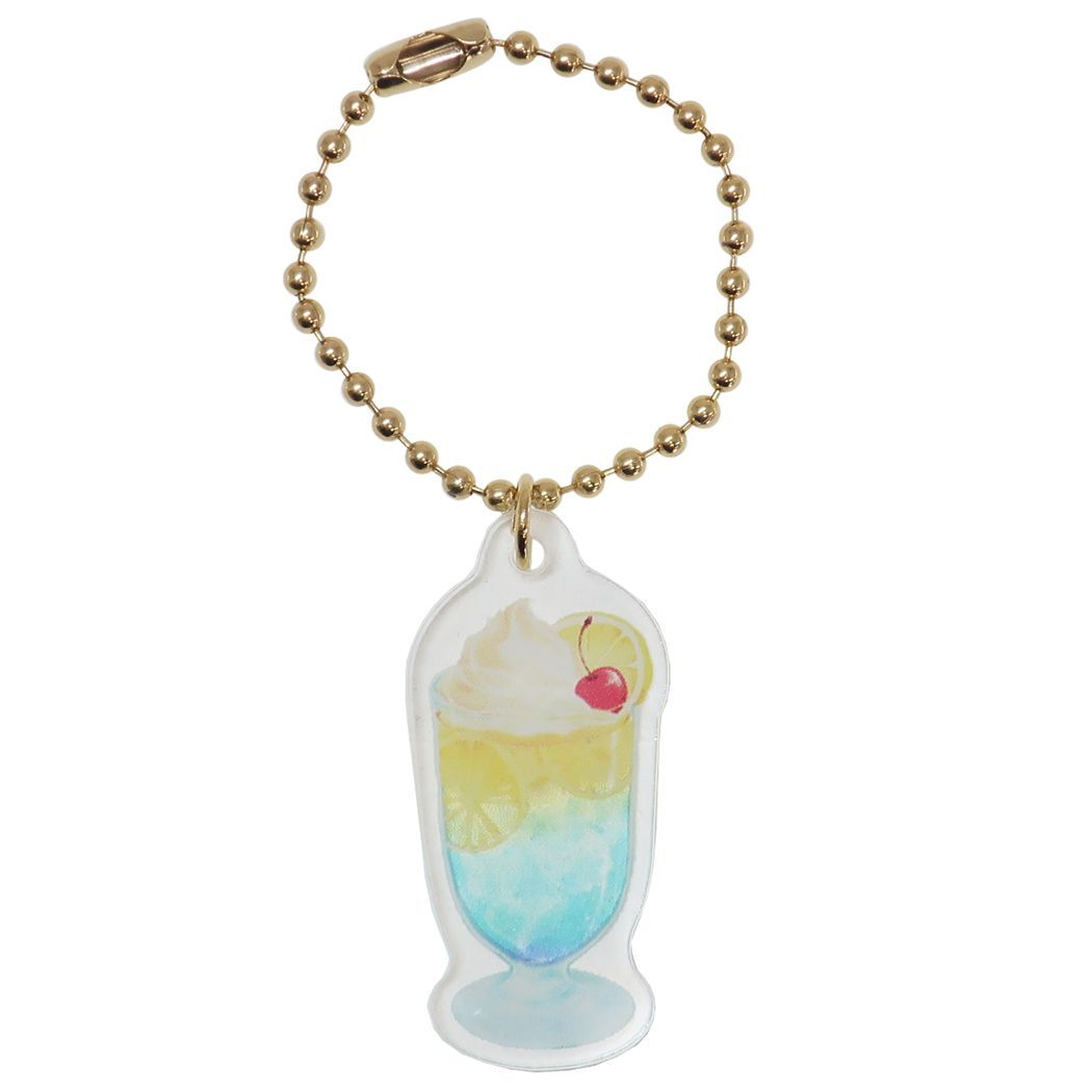 キーチェーン オモイデ喫茶アクリルチャーム ソライロソーダ クーリア拍卖