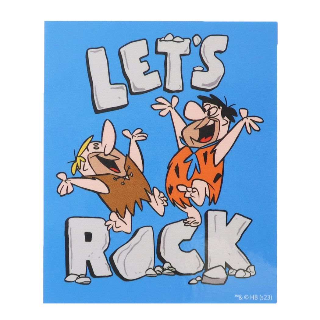 キャラクターステッカー 原始家族フリントストーン ダイカットシール レッツロック スモールプラネット拍卖