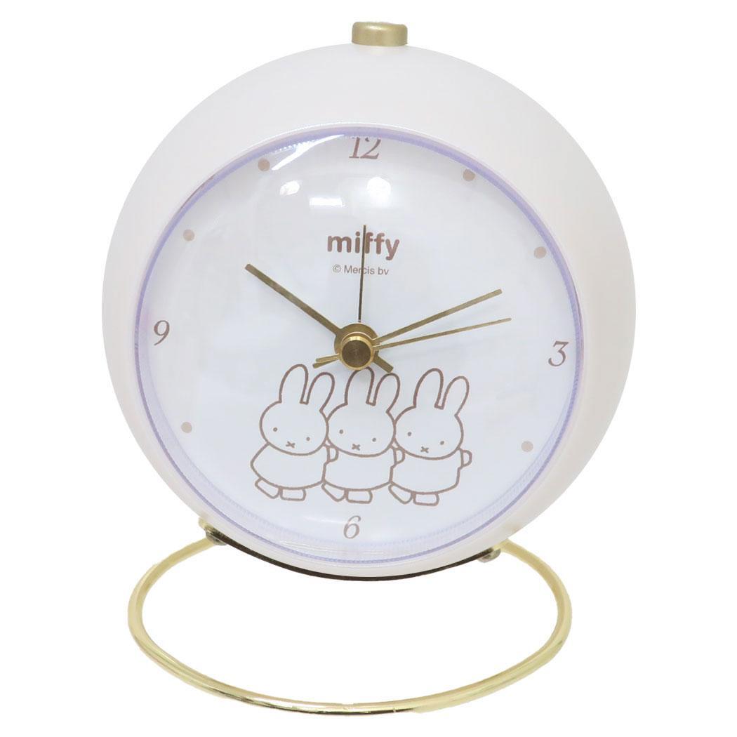 ミッフィー 絵本キャラクター 目覚まし時計 リングクロック アイボリー ディックブルーナ拍卖