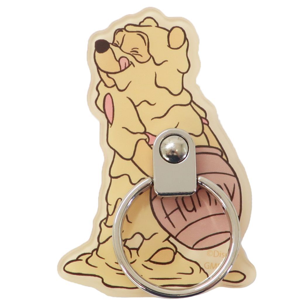 くまのプーさん グッズ スマホアクセ キャラクター ダイカットマルチリング はちみつ拍卖