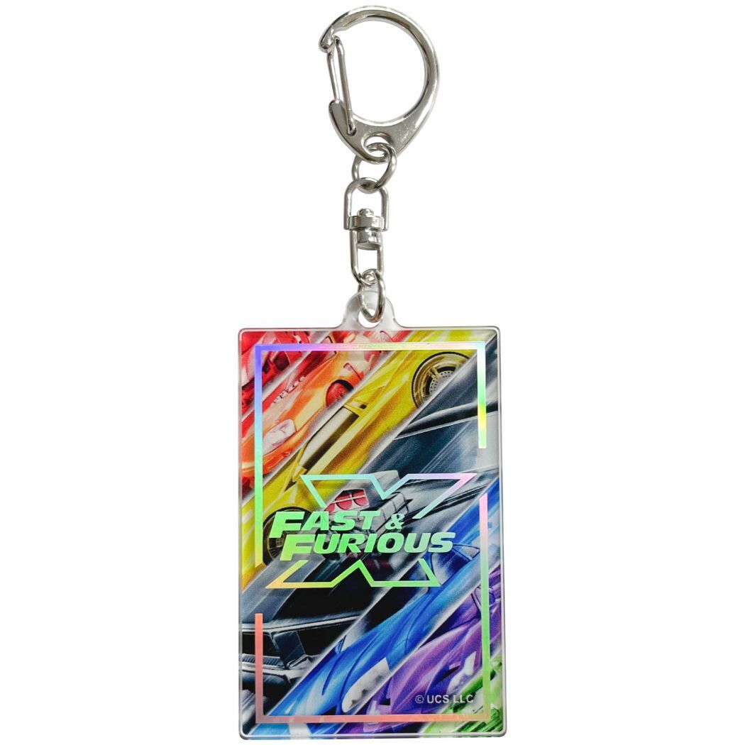 ワイルドスピード ファイヤーブースト オーロラ箔押しキーホルダー キーリング 映画拍卖
