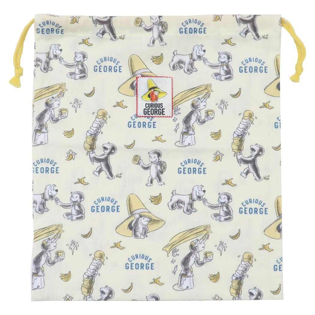 おさるのジョージ 巾着袋 きんちゃくポーチ ジェントルシェード 丸眞拍卖