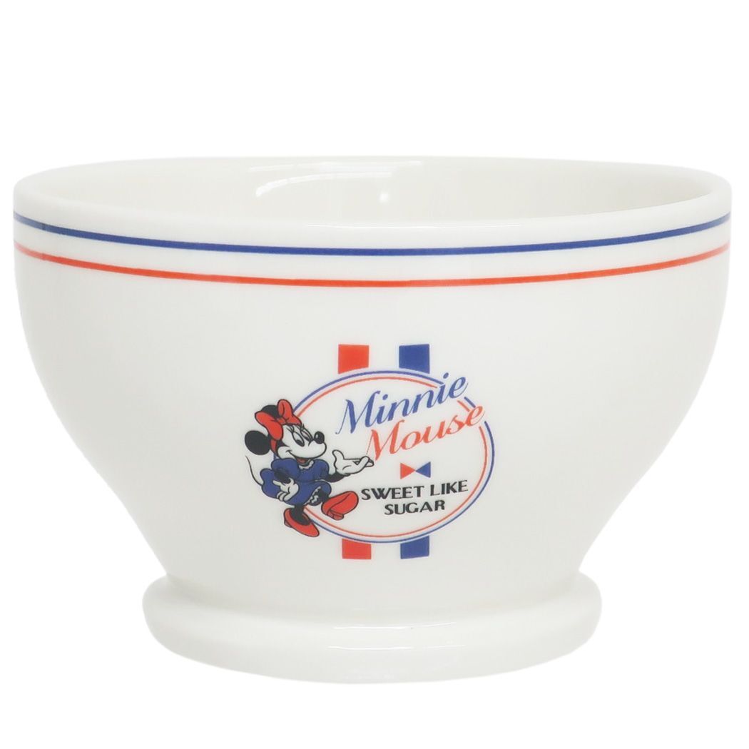 ミニーマウス グッズ 磁器製コップ キャラクター カフェオレボウル トリコロール プレゼント 男の子 女の子 ギフト バレンタイン拍卖