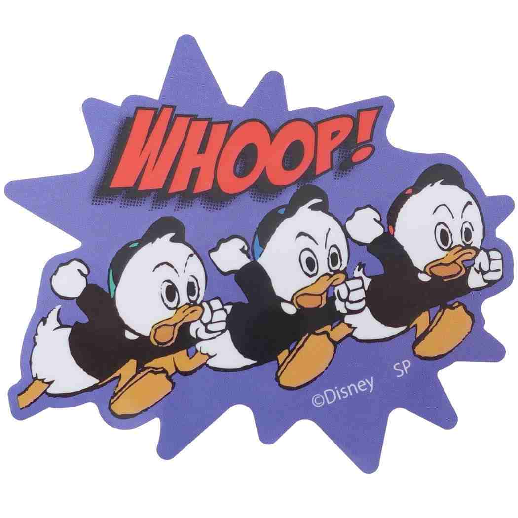 ヒューイデューイルーイ ステッカー ダイカット ビニール ビッグ シール WHOOP! ディズニー スモールプラネット プレゼント拍卖