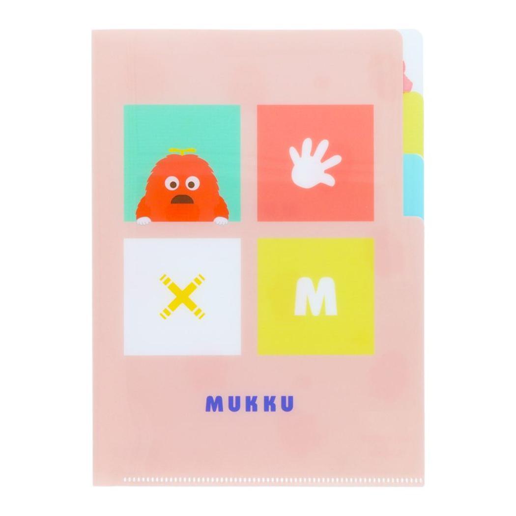 ガチャピン&ムック ポケットファイル クリアファイルA5 3P 3ポケット ムック サンスター文具拍卖