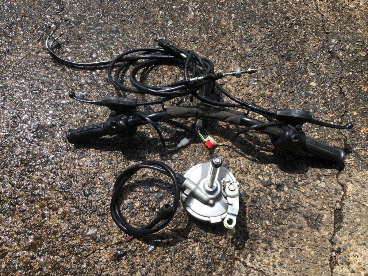 54860■ ヤマハ ジョグ SA36J (8413番台〜) 左右 スイッチ ハンドル ブレーキ ドラム ワイヤー レバー拍卖