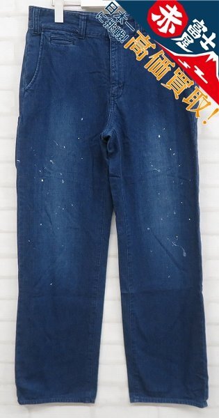 3P7616/CALEE ペンキ加工デニムパンツ キャリー拍卖