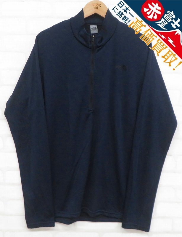 8T4391/未使用品 THE NORTH FACE L/S FlashDry ZIP UP NT61911 ノースフェイス フラッシュドライジップシャツ拍卖