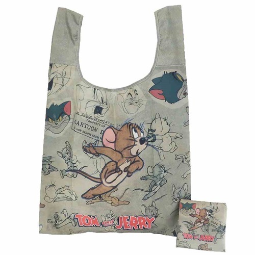 新品★トムとジェリー★エコバッグ★折りたたみショッピングバッグ★ヴィンテージジェリーライン拍卖