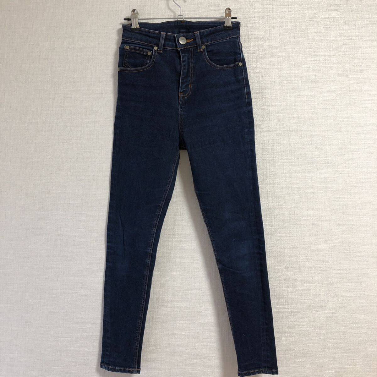 LAGUNAMOON スキニーデニムパンツ ジーンズSブルータイトストレッチ ラグナムーン拍卖
