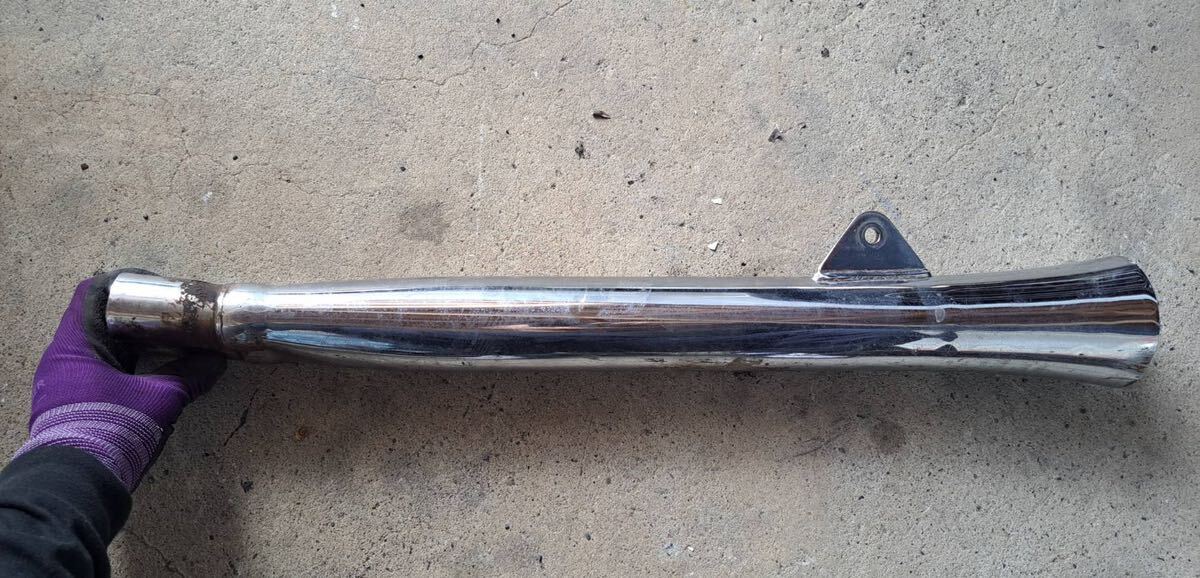 2 当時物 加工用 メガホンのみ GS400 GT380 GSX400E GSX250E ザリ ゴキ キジマ ヨシムラ ビート 外装 タンク ヨシムラ CBX400F CBR400F拍卖