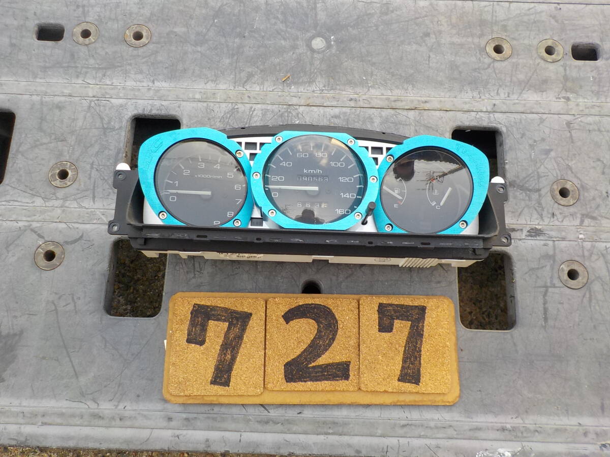 EG系 EG4 シビック AC AUTO TECHNIC ベゼルカラ- ブル- 3連メータ- スピ-ドメ-タ- 完動品 絶版 希少 A727拍卖
