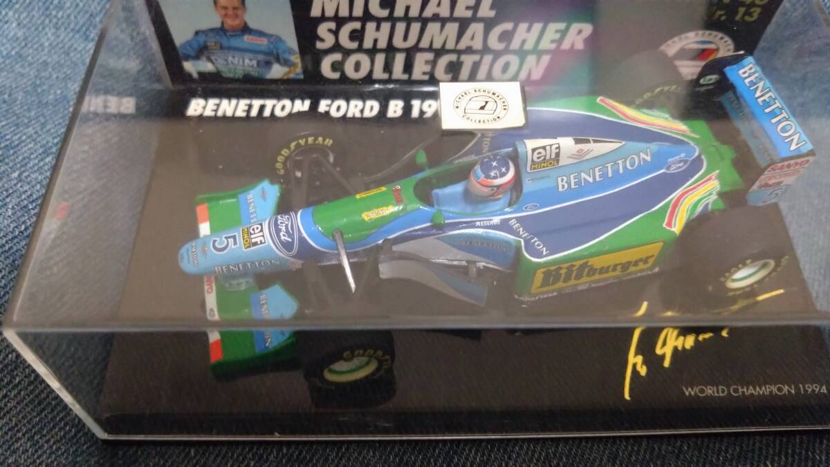 1/43 MINICHAMPS MSCNo.13 1994年ワールドチャンピオン ベネトンフォードB194#5 M・シューマッハ拍卖