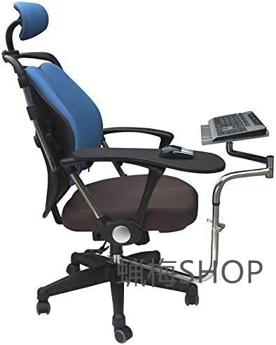 OK - 010多機能椅子は、互換性のあるオフィスとゲームのためにキーボード支持ラップトップホルダーマウスパッドを固定します (Black)拍卖