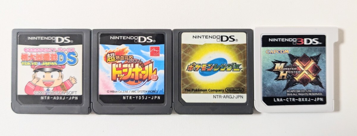 Nintendo 任天堂 DS DSソフト 3DS 3DSソフト ソフトのみ 4点まとめて ポケモン モンハン 桃鉄 熱血ドッジ拍卖