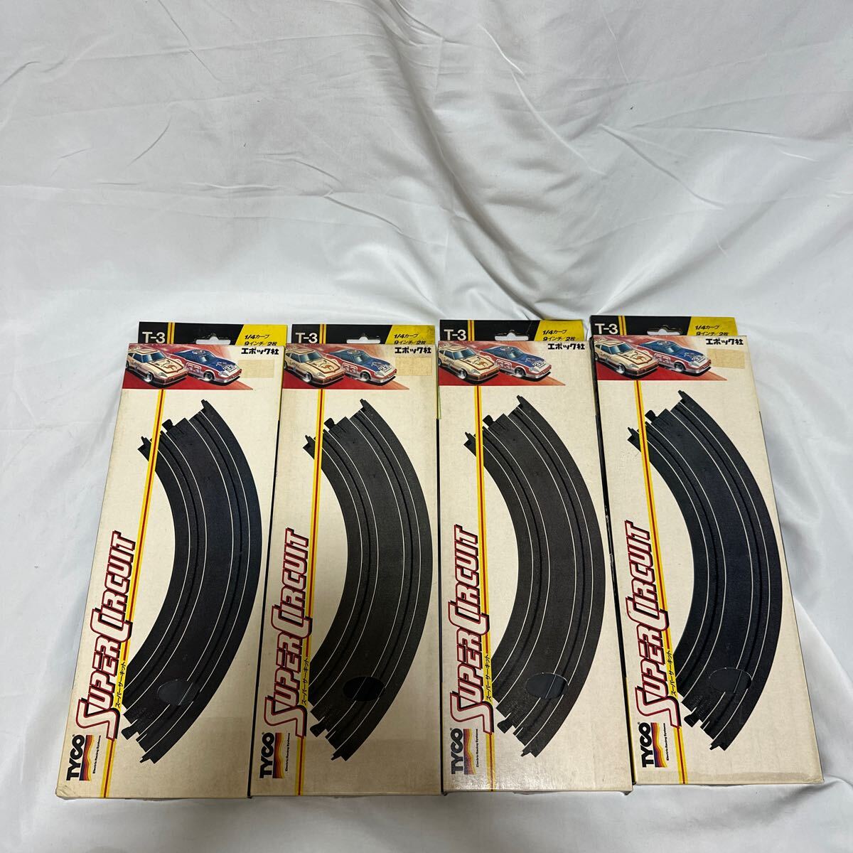 エポック社.TYCO◆スーパーサーキット 1/4カーブ9インチ 2枚(4個セット)拍卖