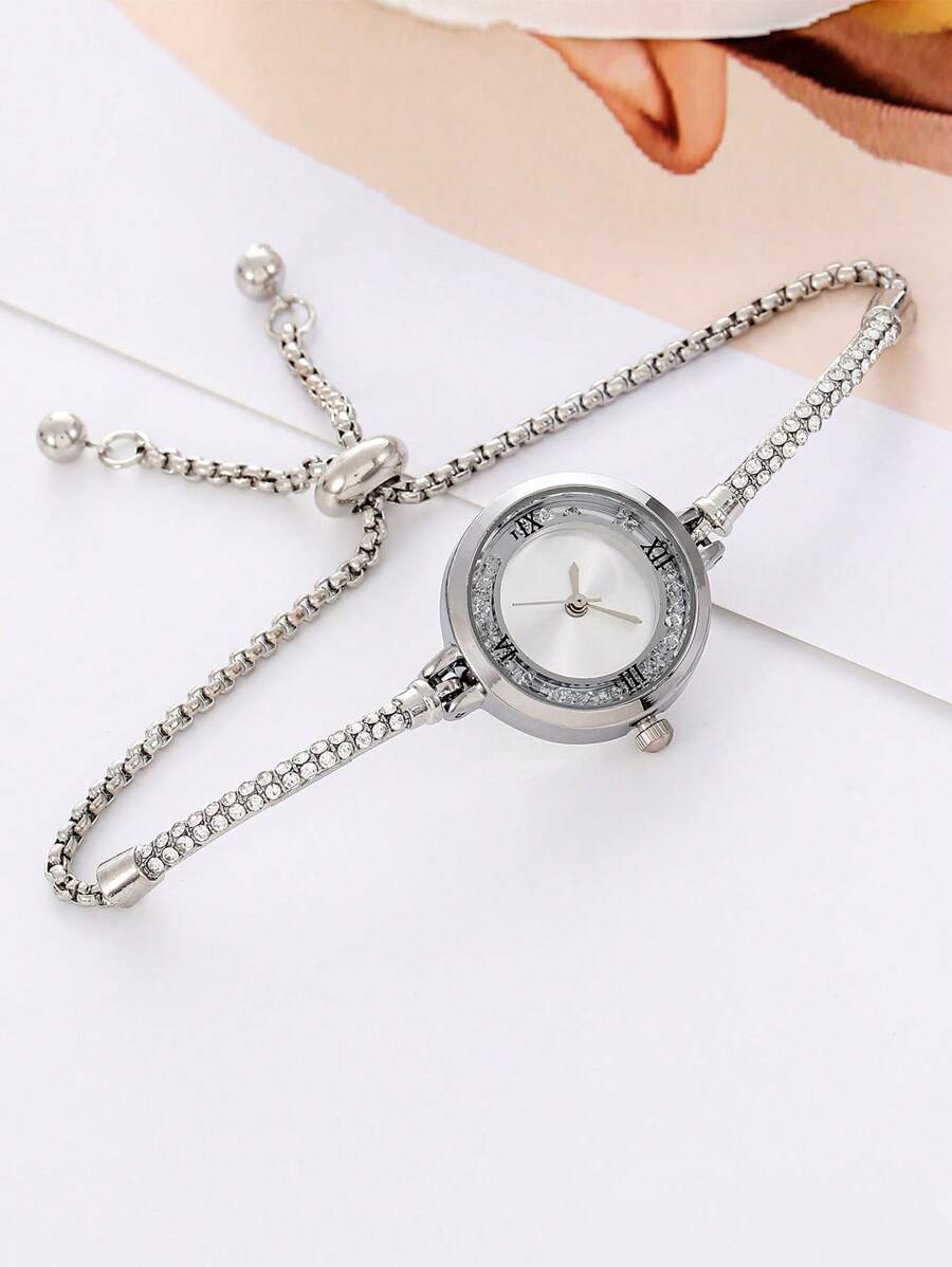 腕時計 レディース クォーツ ラッキーフォックス クォーツ レディース腕時計、乾電池式、ファッショナブルで優雅なデザイン、ラインス拍卖