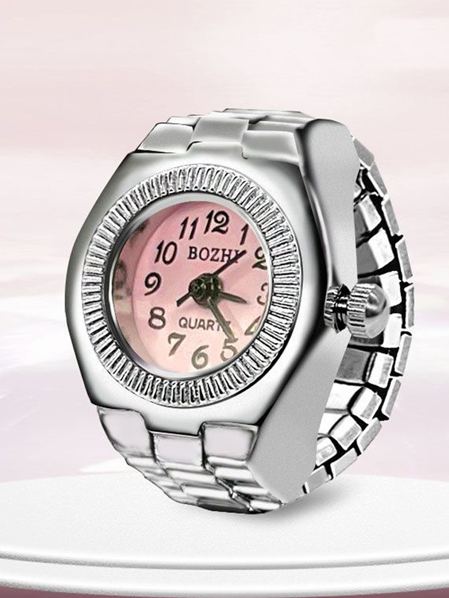 腕時計 レディース クォーツ 1個 12時間デザイン レディース クォーツ 指輪型腕時計、学生への贈り物としてもおすすめ拍卖