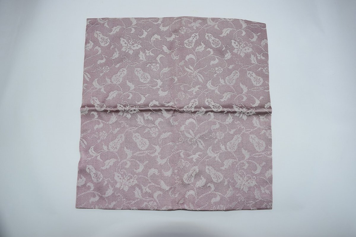 茶道具 出帛紗 出服紗 瓢箪唐草紋紹巴 正絹 茶道 袱紗 33-8615拍卖