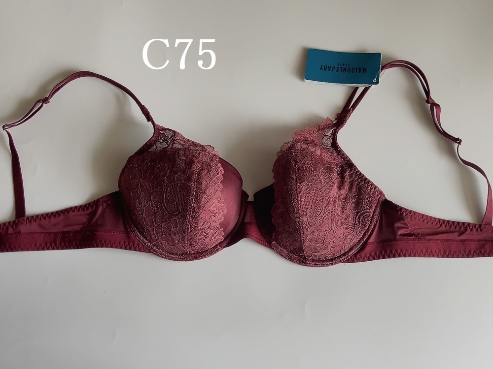 C75☆Maison Lejaby メゾンレジャビー  SHADE 海外高級下着 ブラ BERRY拍卖