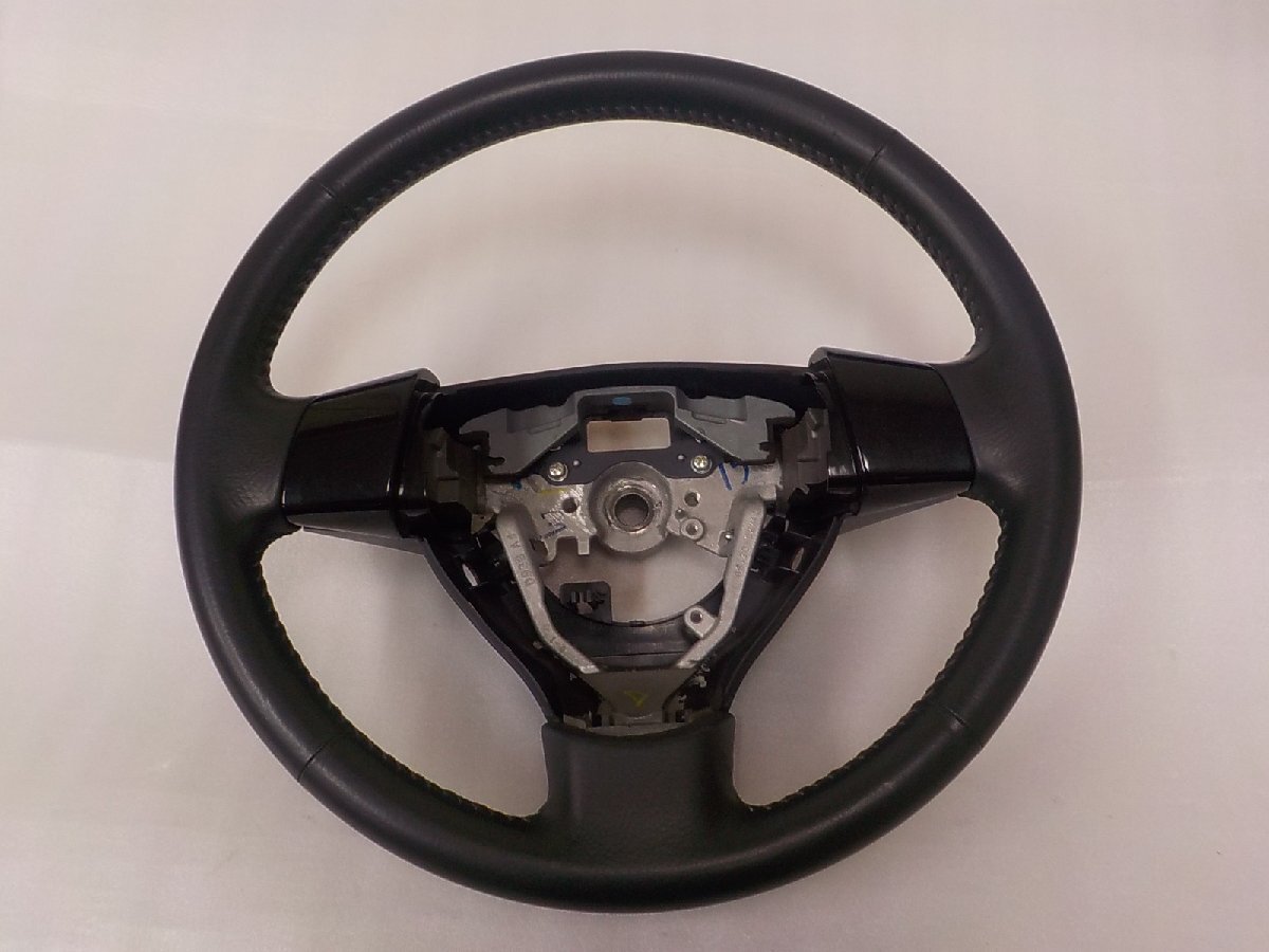 【 DAIHATSU タントカスタム L385S 】 ダイハツ純正 レザーステアリングハンドル ※ DBA-L385S より取り外し拍卖