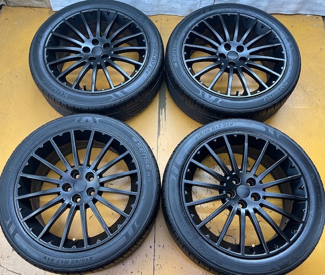 R15@ALFA ROMEO 215/45R17 KUMHO ECO 2020年製 アルファロメオ PCD 98mm7J-17H2 5ーET35ハブ58拍卖