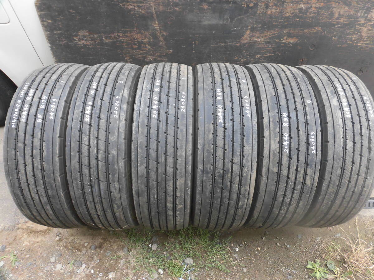 215/70R17.5 123/121J●ブリヂストン 2020年夏タイヤ6本●240803拍卖