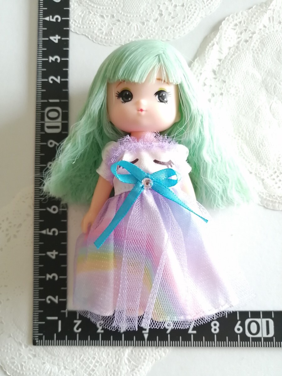 4r0829 リカちゃんの妹 ゆめかわ ミキちゃん ミントグリーン 髪色拍卖