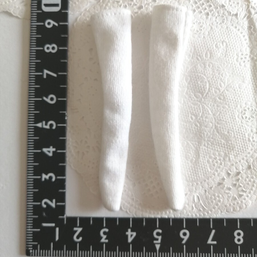 4r816 ドール用 momoko サイズ ソックス 靴下 ハイソックス 白 ホワイト 細身ドール 1/6ドール 制服用 学校 スクール 制服拍卖