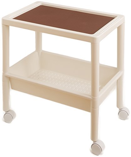 木本化学工業 サイドテーブル 2段 ホワイト 55964拍卖