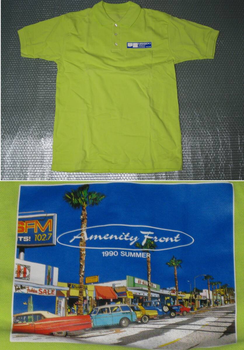 未使用 NISSEKI TRUST RACING TEAM / ニッセキ トラスト レーシング・チーム ポロシャツ ■日石 シティーポップ風 拍卖