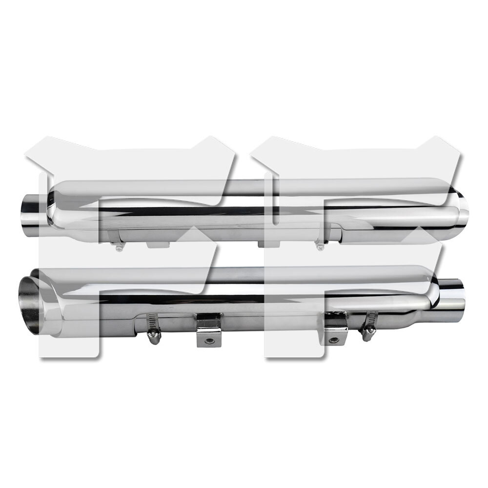 ハーレー スポーツスター XL 883 1200 14-23 モーターサイク ルエキゾーストパイプ 排気管 スタッガードショート クローム カスタム拍卖