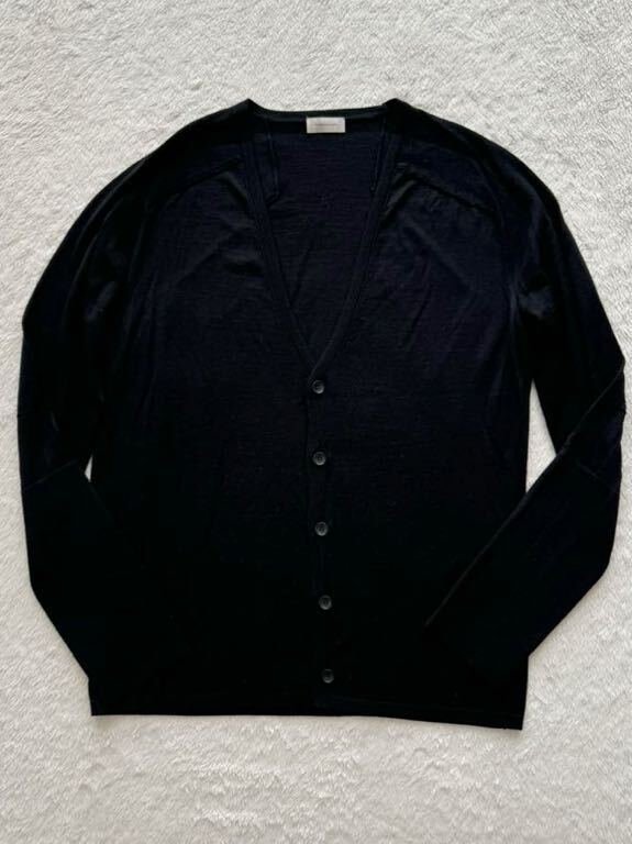 BALENCIAGA.PARIS sizeM イタリア製ウールカーディガン メンズ ブラック 黒 バレンシアガ拍卖