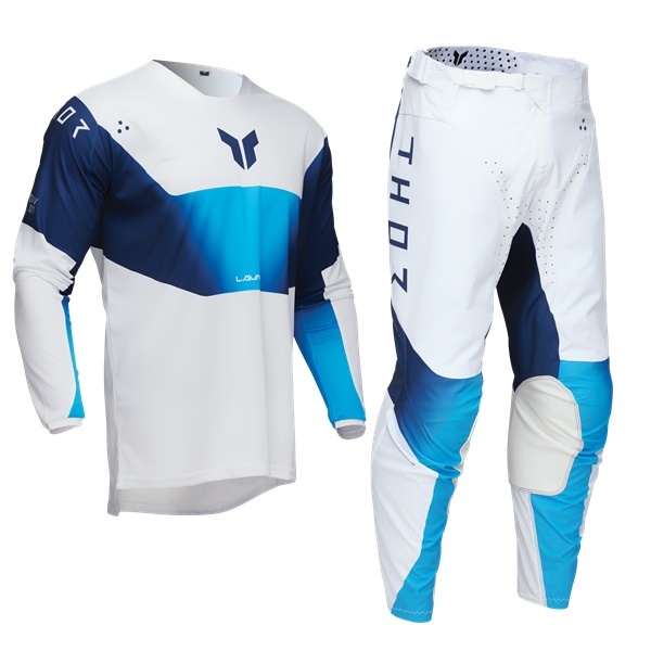 L/32インチ MXウエア 上下セット LAUNCH STORM ホワイト ジャージ&パンツ モトクロス 正規輸入品 WESTWOODMX 25拍卖