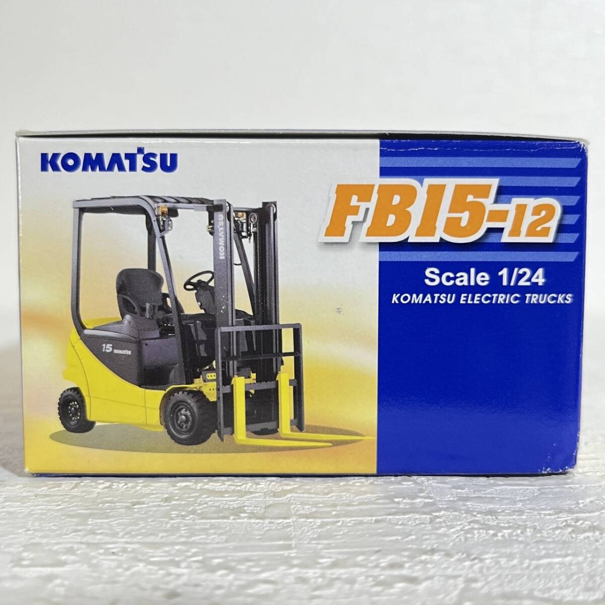 販促品 KOMATSU FB15-12 KOMATSU ELECTRIC TRUCKS 1/24 ミニカー 箱付き 拍卖