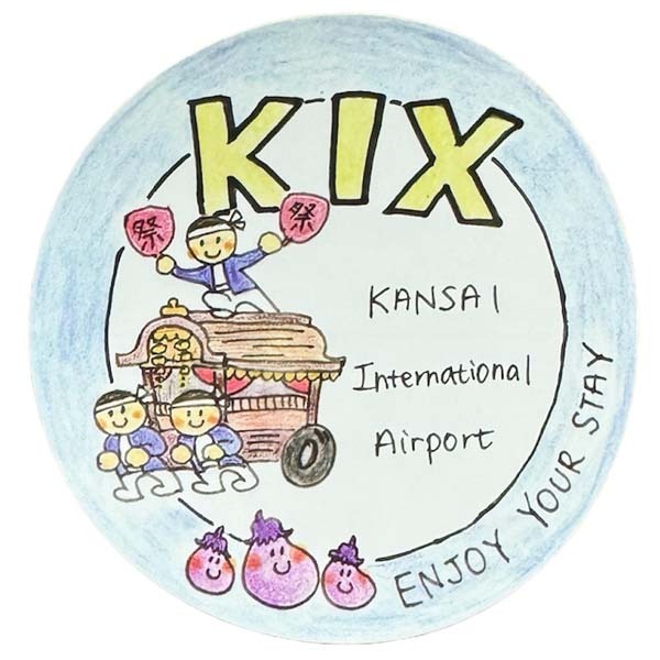 関西国際空港 ステッカー KIX KASAI INTERNATIONAL AIRPORT STICKER 関空 飛行機 旅客機 シール コレクション デコ カスタム ANA 新品拍卖