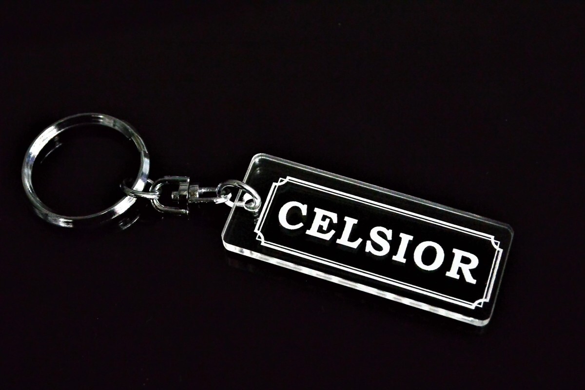 A-605 CELSIOR クリア アクリル製 2重リング キーホルダー キーレス キーケース トヨタ セルシオ 10 20 30 前期 後期拍卖