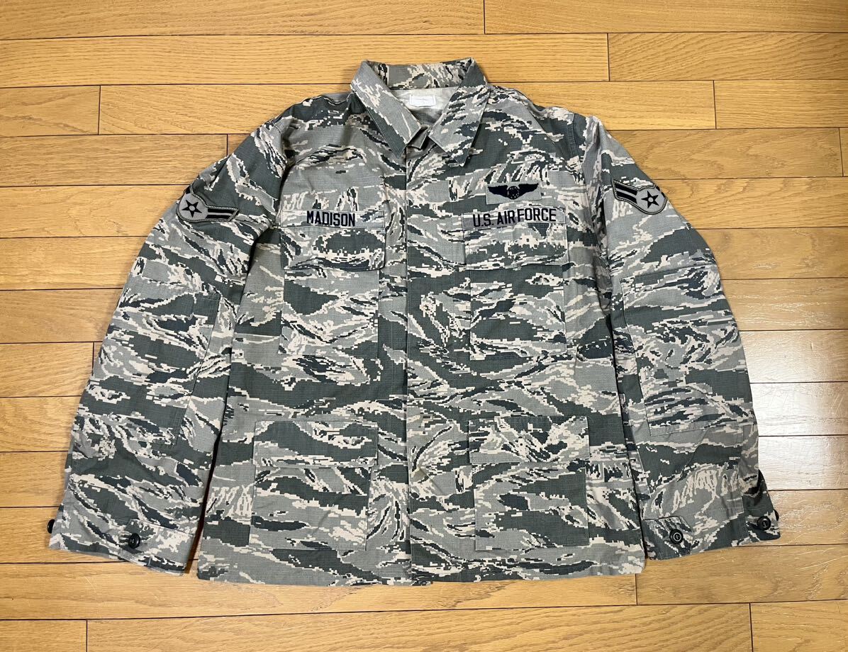 中古 米軍実物 USAF ABU ジャケット 40Rサイズ デジタルタイガー 迷彩服 BDU 空軍 サバゲー 装備 ミリタリー拍卖