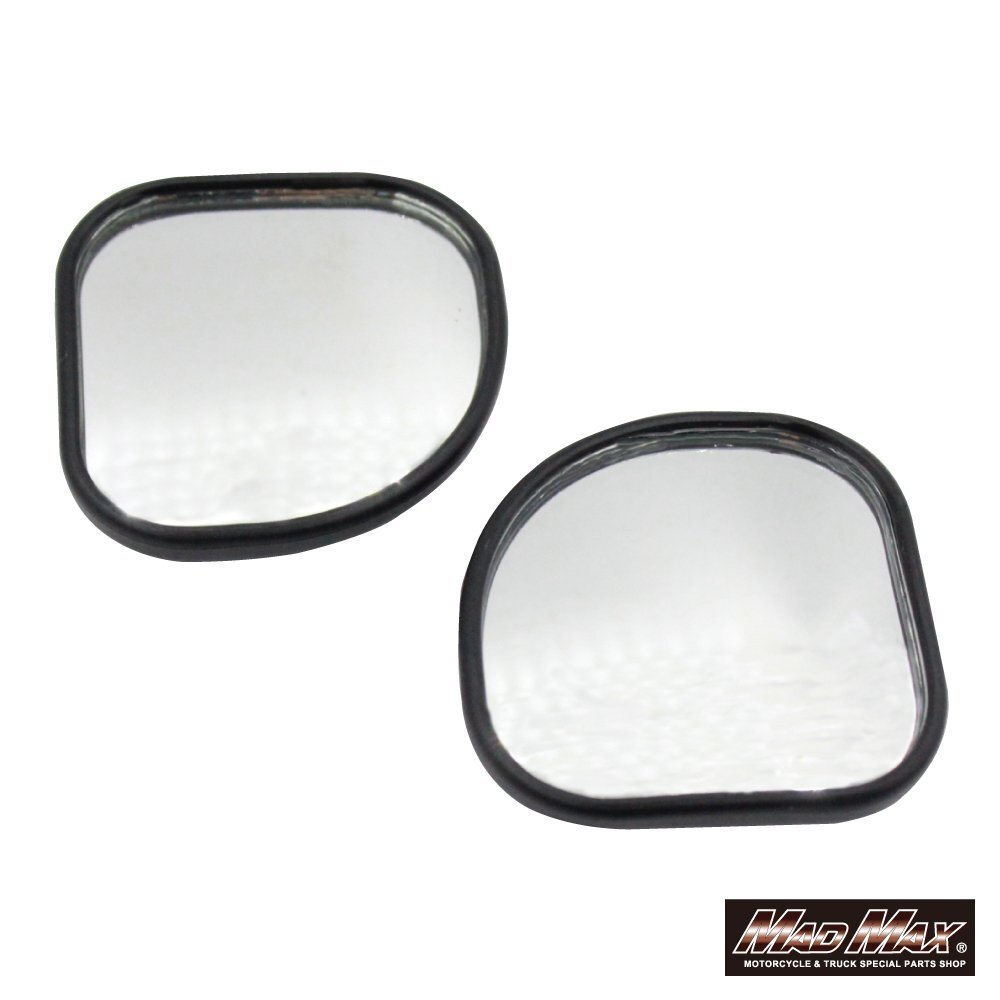 MADMAX ブラインドサポートミラー 巻き込み防止 扇形44mm 補助ミラー ブラック/事故防止 安全確認 バックミラー【メール便送料190円】拍卖