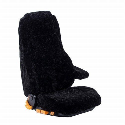 金華山 チンチラ 運転席 シートカバー ビニール無 ブラック ダイハツ ハイゼット トラック H26/9~【送料800円】拍卖