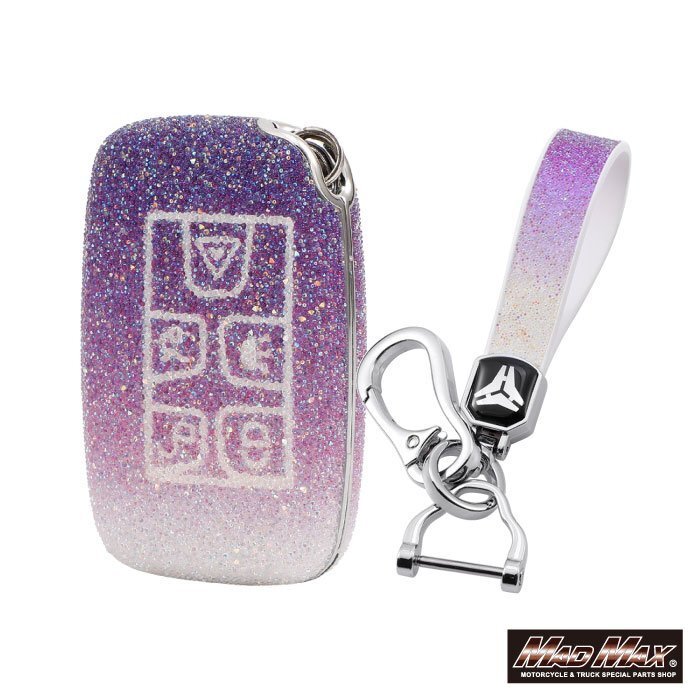 ランドローバー エクスタシーダイヤモンド TYPE A 5ボタン式 TPUソフト キーケース パープル/父の日 母の日 誕生日【メール便送料210円】拍卖