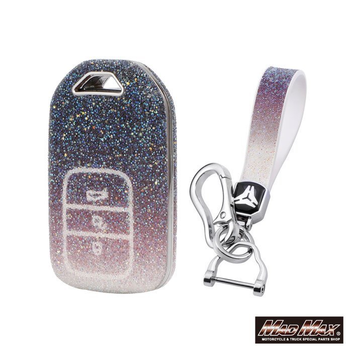 ホンダ エクスタシーダイヤモンド TYPE A 3ボタン式(トランク開閉) ソフト キーケース レッド/フリード アコード【メール便送料210円】拍卖