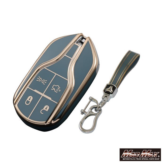 カー用品 マセラティ ゴールドライン TYPE A TPUソフト スマートキーケース ブルー/父の日 母の日 誕生日 ギブリ【メール便送料210円】拍卖