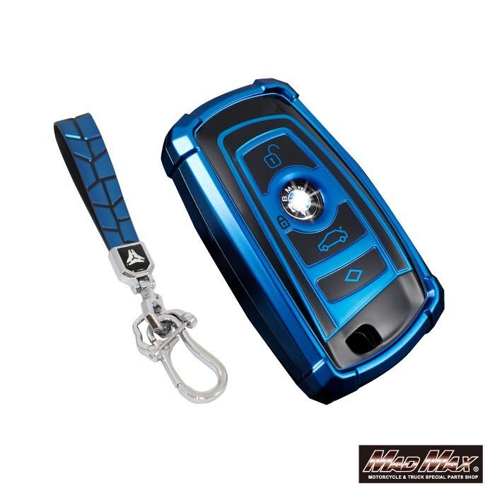 カー用品 BMW車専用 ロボケース TYPE A TPUスマートキーケース ブルー/外車 輸入車 欧州車 ドイツ車【メール便送料210円】拍卖